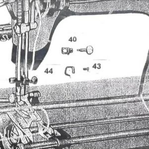 P/N 43 BAUT KAWAT CACING BUTTERFLY / BAUT MESIN JAHIT HITAM MERK FS