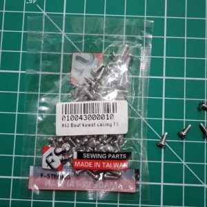 P/N 43 BAUT KAWAT CACING BUTTERFLY / BAUT MESIN JAHIT HITAM MERK FS