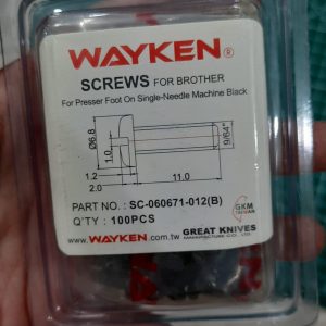 BAUT SEPATU MESIN JAHIT INDUSTRI JARUM 1 SC-060671-012 (B) WAYKEN