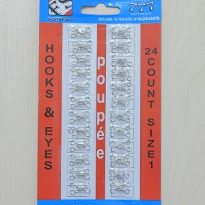 KANCING KAIT MERK FS SIZE 1 - KAIT BRA - KAIT BAJU - HOOKS & EYES