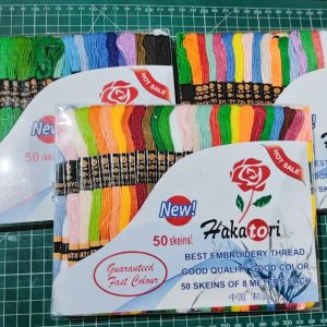 BENANG SULAM HAKATORI / BENANG BORDIR ISI 50 SKEIN