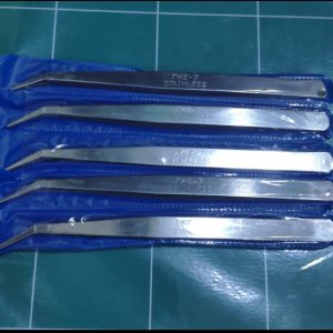 PINSET BENANG BENGKOK / PINSET LENGKUNG TWE-7 STAINLESS