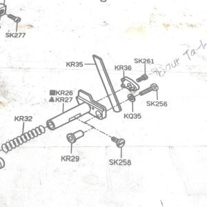 KR27 DUDUKAN PISAU BAWAH MESIN OBRAS 737 / 747