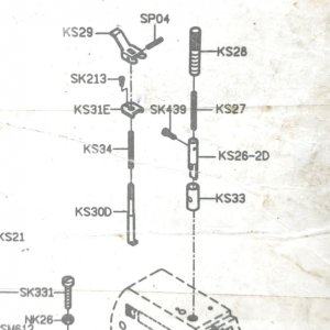 KS28 BOS DRAT MESIN OBRAS MODEL 747