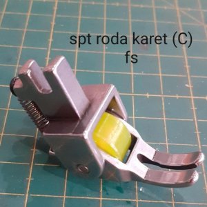 PRESSER FOOT MESIN JAHIT HIGH SPEED INDUSTRI JARUM 1 / SEPATU RODA KARET (C) MERK FS