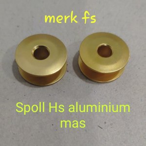 BOBBINS / SPOOL EMAS ALUMUNIUM MESIN JAHIT JARUM 1 HIGH SPEED INDUSTRI