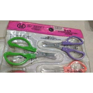 GUNTING KERTAS KECIL MURAH SERBAGUNA WARNA WARNI GUNINDO SS-1 BEST