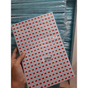 STIKER PANAH MERAH 1 CM LABEL PETUNJUK TANDA ARAH (1 PAK )