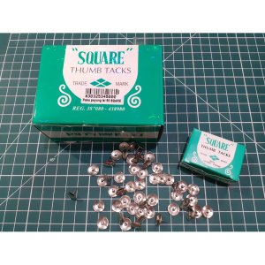 PAKU PAYUNG SQUARE THUMB TACKS - ISI 50 BJI