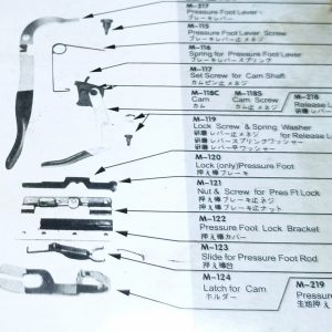 M-124 LATCH FOR CAM / PENGGERAK ASAHAN MESIN POTONG KM