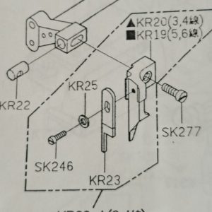SK246 BAUT PISAU ATAS MESIN OBRAS 747