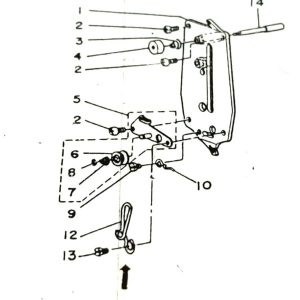 B3109-372 TENSION TUTUP MUKA MESIN PASANG KANCING JUKI