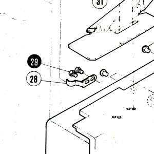 PENUTUP PINTU 250051 - FLAT SPRING MESIN KAMKUT W500
