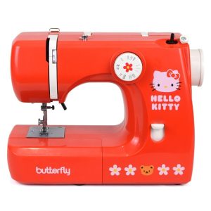 MESIN JAHIT PORTABLE BUTTERFLY 1216R HELLO KITTY