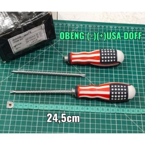 OBENG BOLAK BALIK AMERIKA 6" / OBENG 2 WAY USA GAGANG KARET