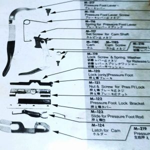 M-124 Latch For Cam / Penggerak Asahan Mesin Potong Kain KM (Wayken)