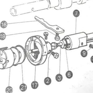 Baut Tahanan Rotary Hook mesin jahit High Speed Industrial (10bj)