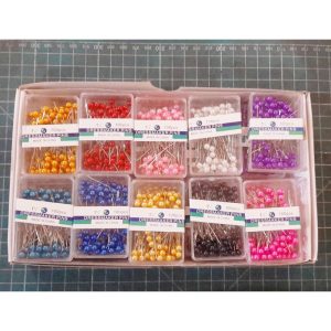 Jarum Pentul Hijab Dressmaker Pins Warna Warni 1½ Inch Isi 100 pcs